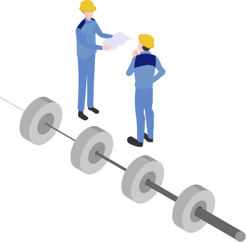 伸線イラスト